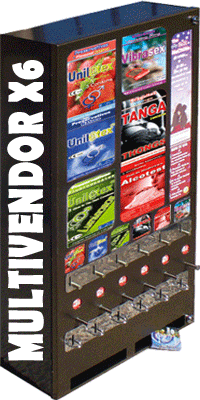VENDING MACHINES                            Condoms, Vibrating Rings, Vibrating Ring, Thongs, Female Hygiene Kit, Glow in the dark, Multifruit, Nature, Vibrasex, Lubricant, Alcotest, Breathalyzer, Disposable...