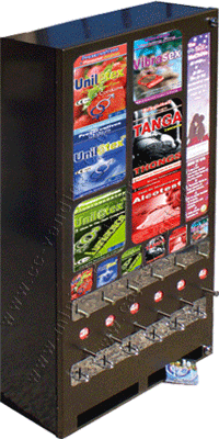 VENDING MACHINES                            Condoms, Vibrating Rings, Vibrating Ring, Thongs, Female Hygiene Kit, Glow in the dark, Multifruit, Nature, Vibrasex, Lubricant, Alcotest, Breathalyzer, Disposable...